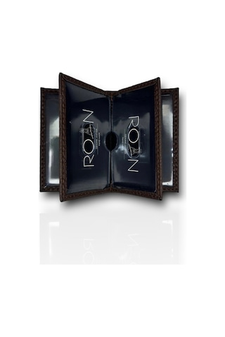 Roan Compact Vegan Şeffaf Kimlik Ve Kredi Kartı Cüzdanı - Türkiye Üretimi Kahverengi