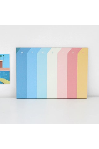 Pansy Daisy Paperways Palette Haftalık Masaüstü Planlayıcı - A Bigger Splash Hockney - Haftalık Planlayıcı Çok Renkli