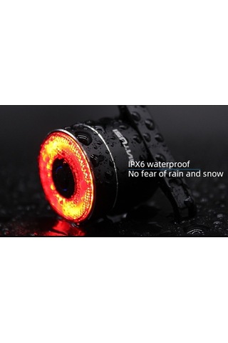 Artfulabode Yanıp X6 Vites Uyarı Usb Şarj Renkli Meilan Işıkları Işık Yalıtımlı Gece Fren Edilebilir Bisiklet Arka Lambası Akıllı 8 Mod Çok Renkli