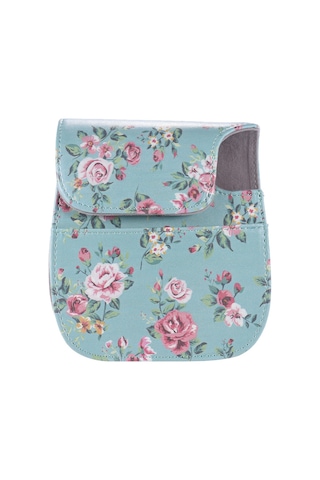 Vkemall Fujifilm Instax Mini 8/8+/8s/9 Kamera İçin Yeşil Çiçek Desenli Pu Taşıma Çantası - Pratik Ve Şık Koruma