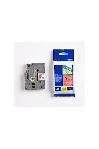 Brother P-Touch Tze-421 Tze-Tape 9Mm Kirmizi Üzerine Siyah Lamina