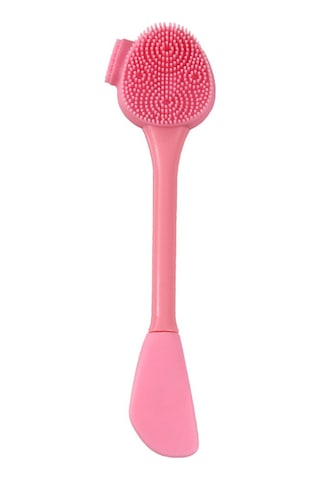 Moveevo Silikon Makyaj Fırçası Yüz Maskesi Fondöten Fırçaları Kozmetik Göz Farı Kaş Fırçası Plastik Saplı