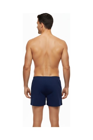 Erkek Penye Baskı Desenli Boxer Bgl-st05011 Lacivert