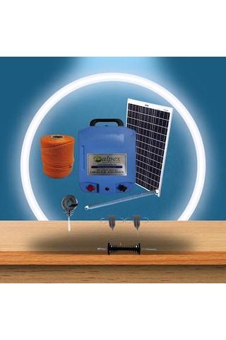 Alpex Elektrikli Çit Cihazı 25000 Volt Aç Kapa Model Tam Set