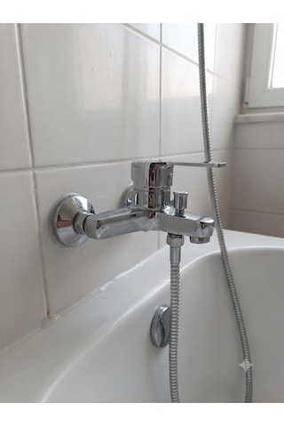 Irmak Su Armatürleri Su Tasarruflu Dayanıklı Pirinç Gövde Krom Tek Kol Banyo Bataryası