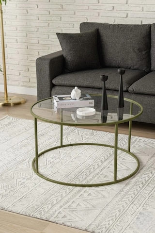 Berlin Orta Sehpa Mint Yeşili 80cm Mint Yeşil