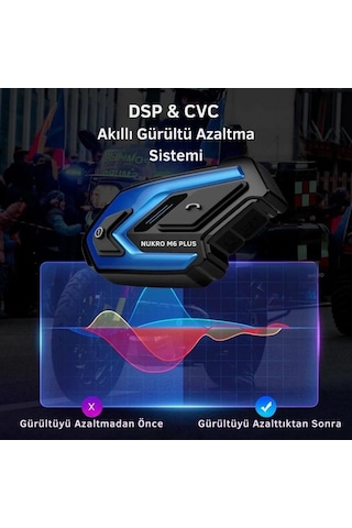 Nukrotech Nukro M6 Plus Bluetooth 6 Kişilik İnterkom