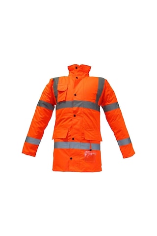 Junıor Jn1012 Waterproof Fosforlu Oxford Parka Turuncu L Beden Turuncu