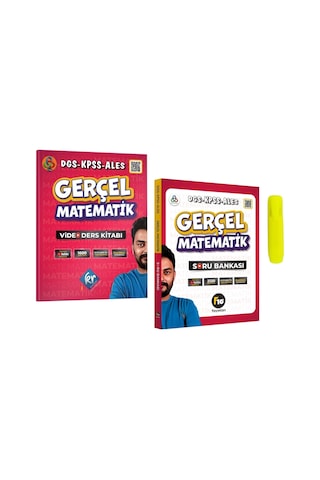 Gerçel Matematik Dgs Kpss Ales Video Ders Ve Soru Kitabı Kr Akademi Yayınları