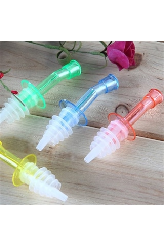 Plastik Kapaklı Şişe Tıpası 2 Adet Asorti
