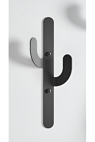 Hvngroup Metal Kaktüs Askılık 3'lü Set Siyah