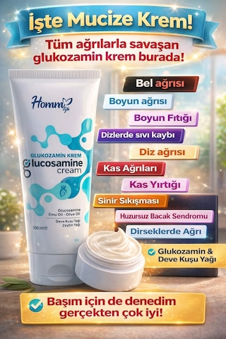 Homm Life Glukozamin Krem  100 ML