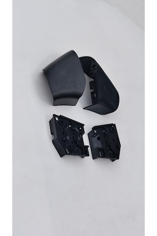 Vw Polo Classic 1994-1999 Direksiyon Korna Düğmesi Ve Alt Taşıyıcı Tamir Seti 4 Parça / Siyah / Abs Plastik / Parça Kodu: 3a0419097