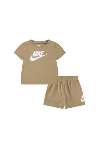 Nike Nıke Club Unısex Çocuk Şort T-shırt Takım 86l596-x3e Bej