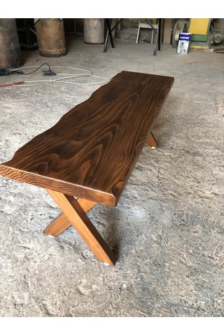 Bintaşmobilya Ahşap Kütük Bank