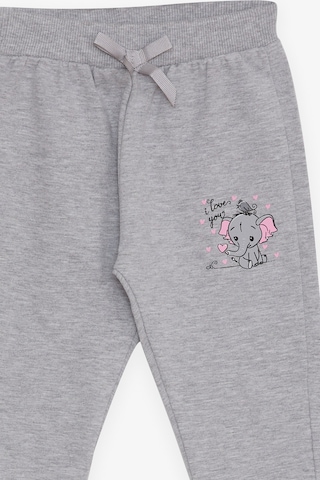 Breeze Kız Bebek Eşofman Altı Bebek Fil Baskılı 6 Ay-2 Yaş, Gri Melanj