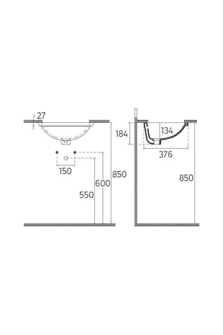 Isvea Soluzione Tezgah Altı Lavabo 46 CM