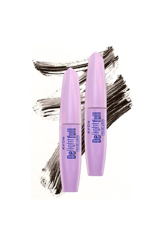 Avon Delightful False Lash Suya Dayanıklı Maskara 10 ML Lava Brown 2'li