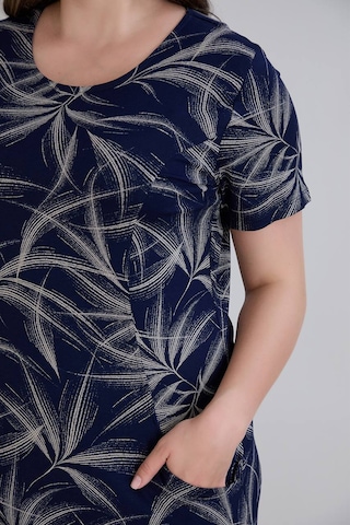 Wearon Kadın Sumru Cepli Kuplu Kısa Kol Lacivert Elbise Lacivert