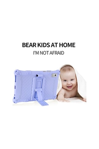 Didadodo Lenovo Tab M9 Uyumlu Pc + Silikon Kılıf + Omuz Kayışı + Ayarlanabilir Kickstand Kılıf Arka Kapak