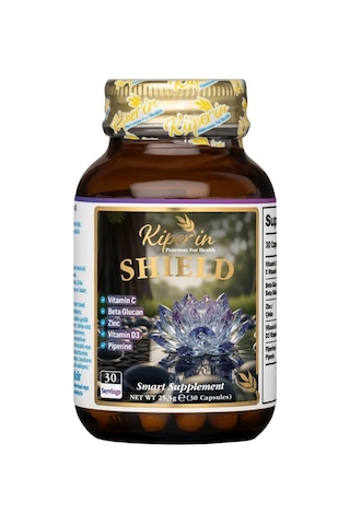 Kiperin Shield Lipozomal C Vitamini, Beta Glukan, D Vitamini, Çinko 30 Kapsül