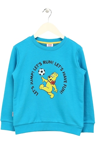 Haribo Hari Bo Erkek Çocuk Mavi Sweatshirt Trk Çok Renkli