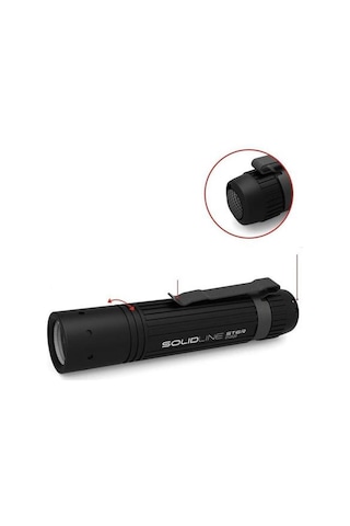Solidline St6 400 Lümen El Feneri Siyah