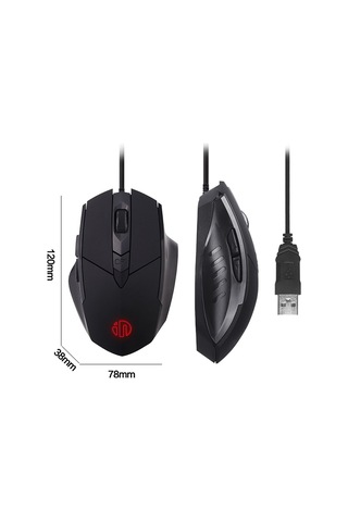 Inphic Pw1 Oyun Sessiz Makro Tanımı Aydınlatmalı Kablolu Fare, Kablo Uzunluğu: 1.5m Titanyum Gri Oyun Versiyonu Diğer