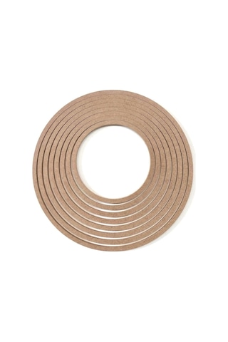 8'li Ham Mdf, 8mm Kalınlık, 30 Cm Kasnak, Boyanabilir Vidasız Kasnak, Makrome Halkası, Düş Kapanı
