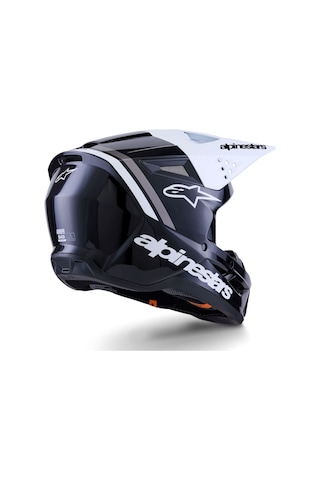 Alpinestars Sm3 Radium Off-road Kaskı Siyah Beyaz Gri Siyah - Beyaz - Gri