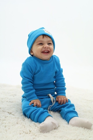 My Kids Wear Fitilli Unisex Bebek - Çocuk Üçlü Takım Mavi