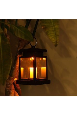 Xindoker Güneş Enerjili Fantezi Mum Işığı, Ip44 Su Geçirmez, 7-9 Saat Aydınlatma, Bahçe/manzaralar İçin, Otomatik Aç-kapat, Sürgülü Tutucu Renkli