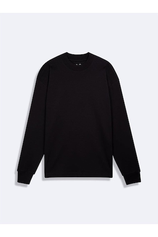 Ltb Baheze Erkek Uzun Kol İnce Sweatshirt Siyah