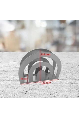 Glare Peçetelik Paslanmaz Çelik Halka Çok Renkli