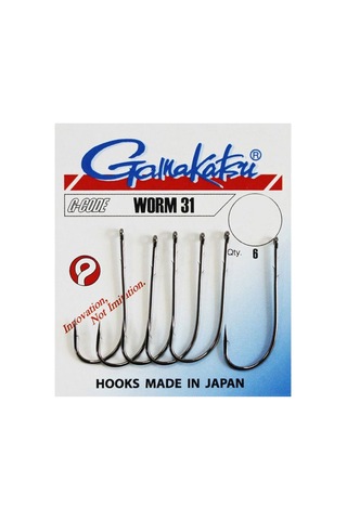 Gamakatsu Worm 31 Siyah Olta İğnesi No: 2