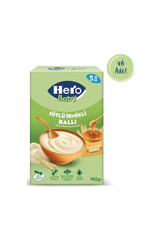 Hero Baby Sütlü İrmikli Ballı 400g X6