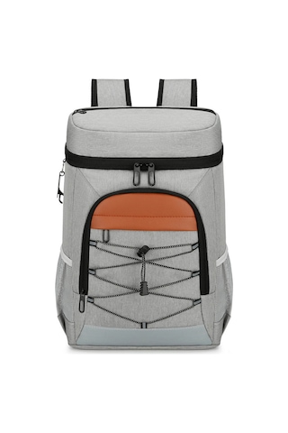 Moveevo Outdoor Kampanya Soğuk Saklama Çantası Isı Yalıtımlı Su Geçirmez Büyük Boy Piknik Yemek Çantası Logolu Özel Tasarım Gri