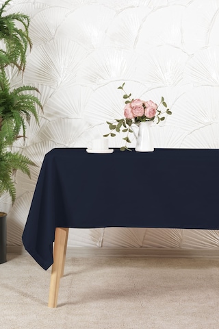 Elart Soft Kadife Masa Örtüsü Dikdörtgen 150x220 Cm Lacivert Lacivert