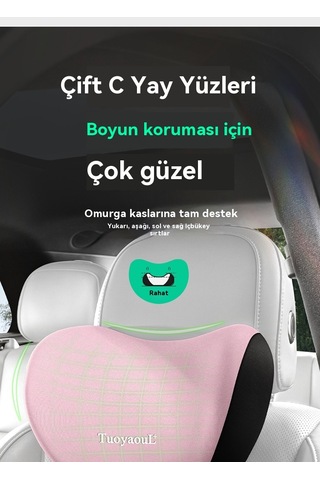 Aurora Araba Koltuk Başı Setisiyah 1 Set
