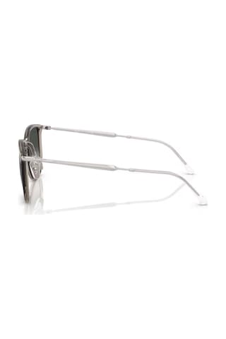 Ray-Ban Rb 4451 680271 50 Unisex Geometrik Şeffaf Gri Kombine Kemik Güneş Gözlüğü Gri