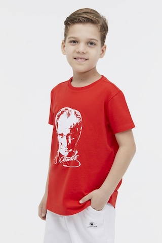 Lumberjack Ul 11ata01 4fx Kırmızı Unisex Çocuk Kısa Kol T-shirt 000000000101924307 Kırmızı