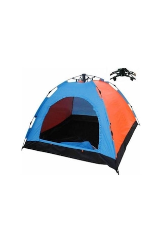 Onetick 6 Kişilik Renkli Dayanıklı Tam Otomatik Kamp Çadırı 220x250x165 CM Çok Renkli