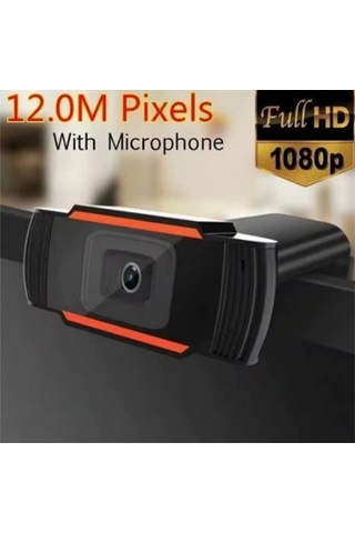 Webcam 1080p Konferans Kamera Dahili Mikrofon Chat Görüntülü Sohbet Yayın Kamerası Hd Video