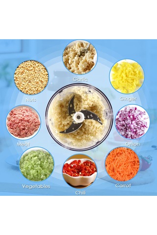 Youmex Usb Şarjlı 250ml Mini Elektrikli Soğan Dilimleyici - 304 Paslanmaz Çelik Bıçaklı, Tam Gövde Su Geçirmez, Mutfak Araçları Yeşil