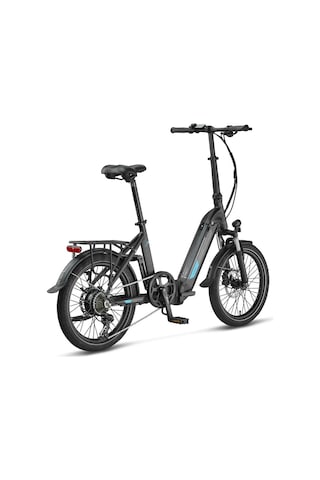 Mosso Kronos Elektrikli Katlanır Bisiklet 390h Hyd 20 Jant 7 Vites Mat Siyah Mavi Çok Renkli