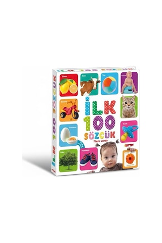 İlk 100 Sözcük Bebek Eğitici Kartları - Bebek Zeka Gelişim Flash Kart Seti