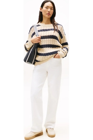 Tommy Hilfiger Dnm Whıte Relaxed St, Ybr Beyaz Kadın Kot Pantolon