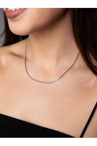 Voznesenskij Uvelirnyj Zavod Çift Baklava Gümüş Kolye 925 117627204 Gri