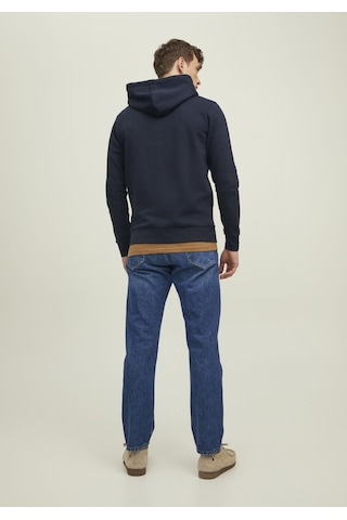 Jack & Jones Kapüşonlu Premium Baskılı Sweatshirt- Bluarchie 12216335 Navy Blazer Lacivert