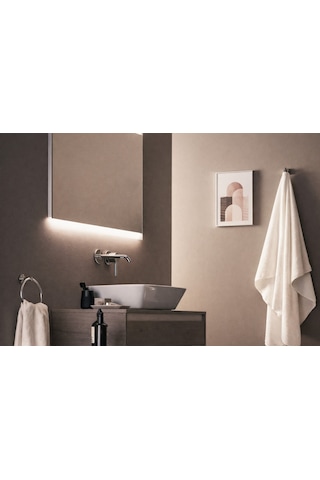 Ceraline Ankastre Lavabo Bataryası-chrome-kıt2 +ankastre Lavabo Bataryası İç Set-kıt1-2 Parça Krom